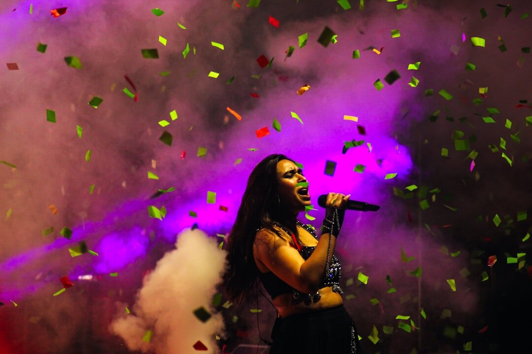 shakira singing on stage